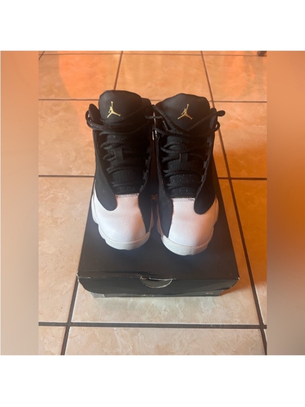 Jordan 13s white & black